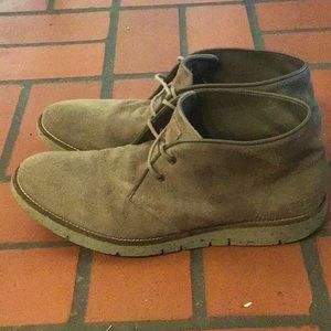 Hugo Boss Beige Suede Chukka Boots, size 11